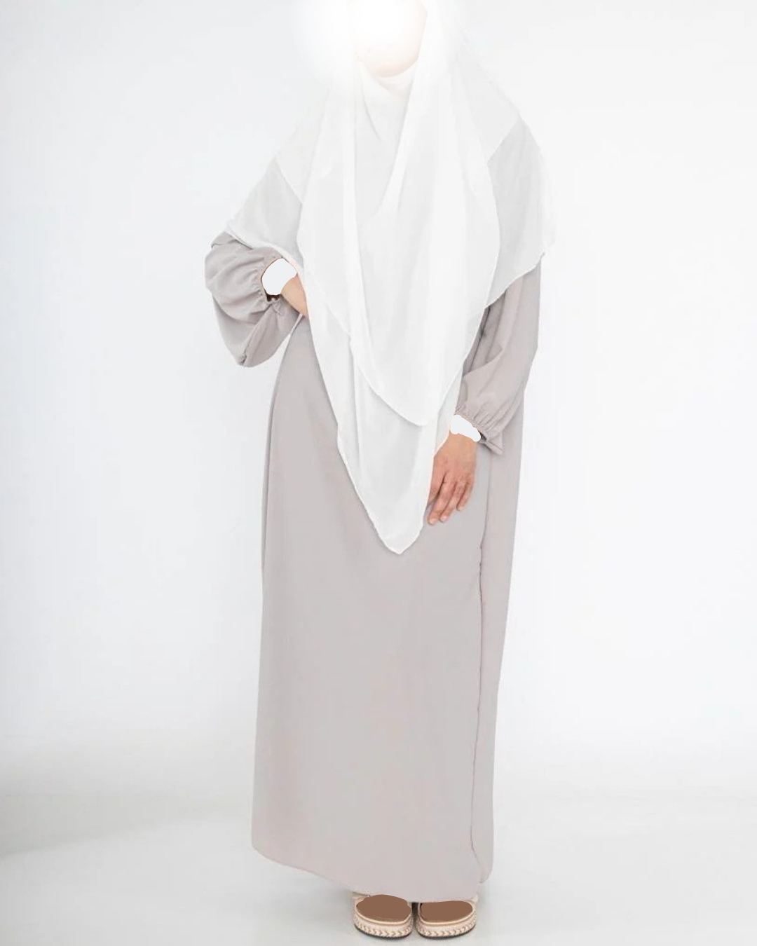 Maxi Abaya Ballonärmel (Medina Seide)