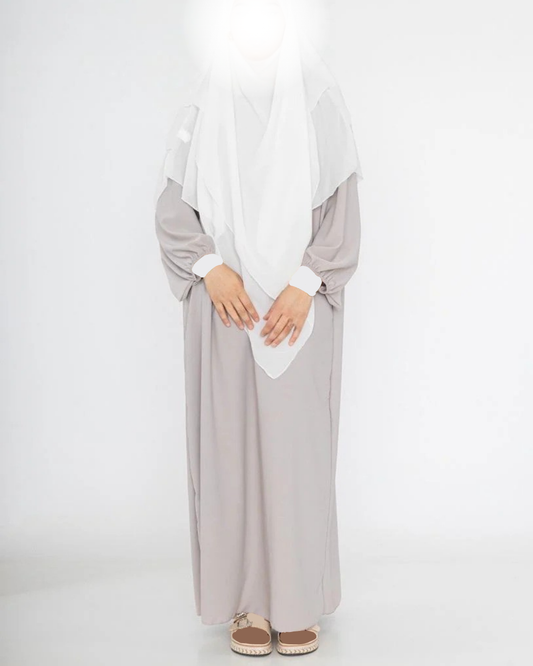 Maxi Abaya Ballonärmel (Medina Seide)