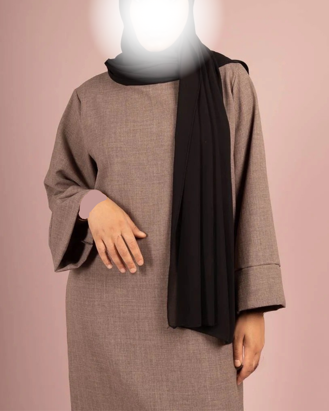 Maxi Basic Abaya (Leinen-Optik)