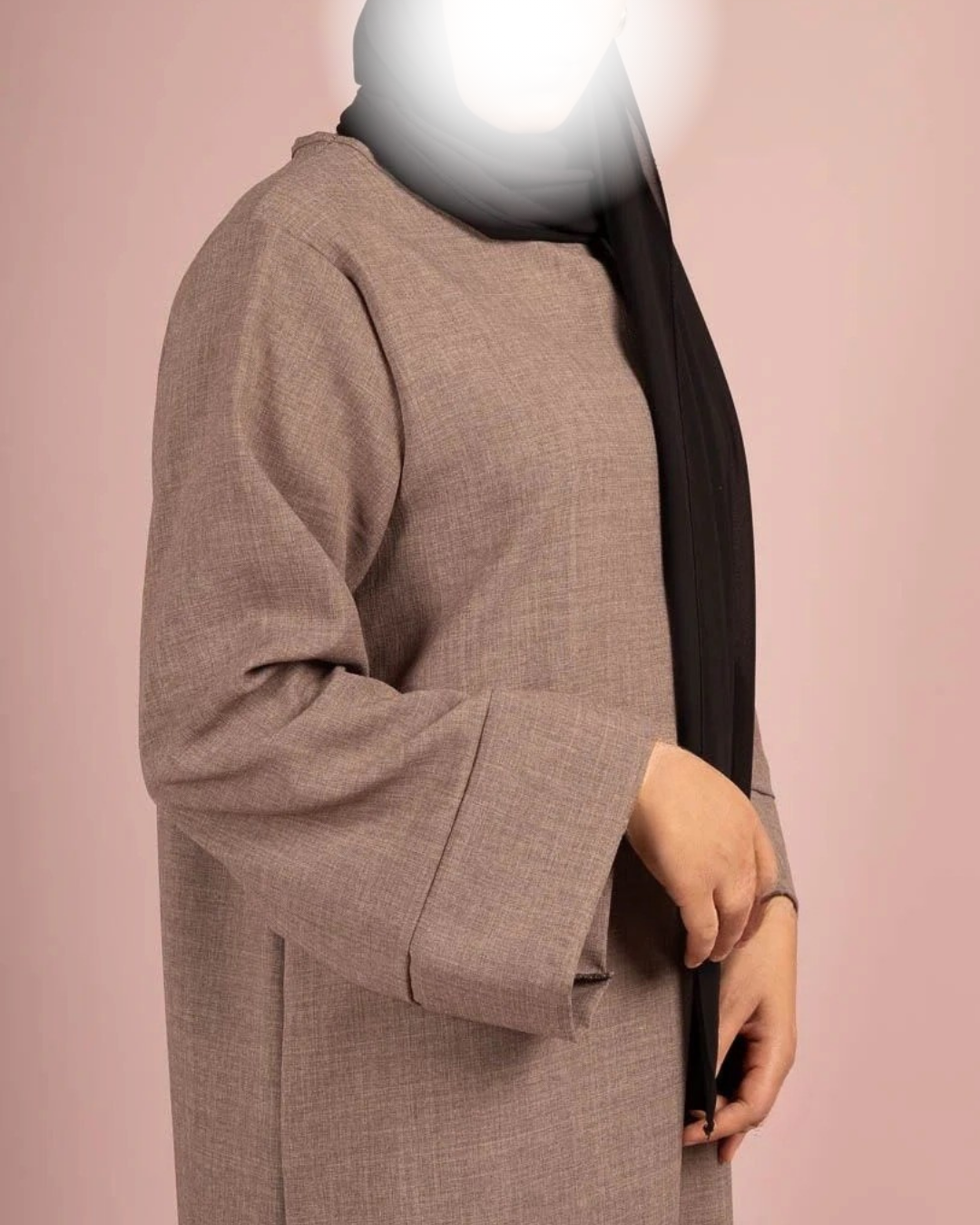 Maxi Basic Abaya (Leinen-Optik)