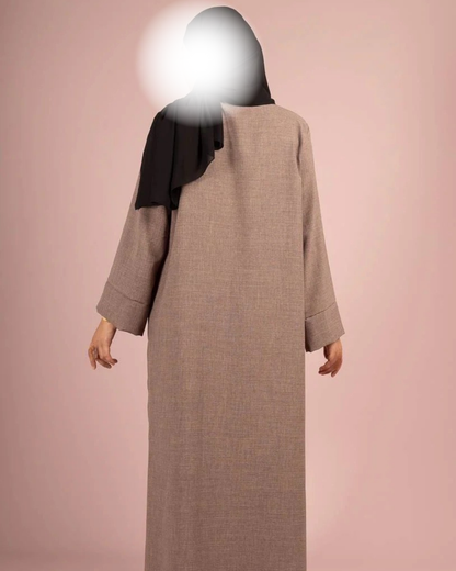 Maxi Basic Abaya (Leinen-Optik)