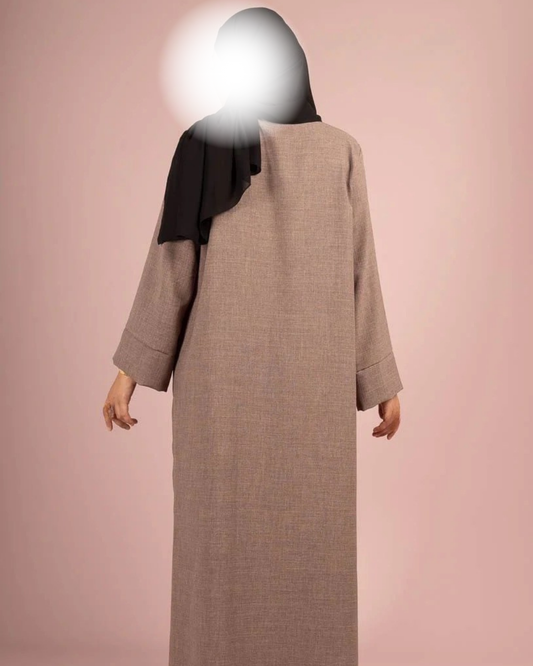 Maxi Basic Abaya (Leinen-Optik)