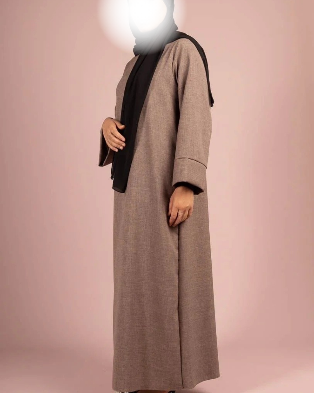 Maxi Basic Abaya (Leinen-Optik)