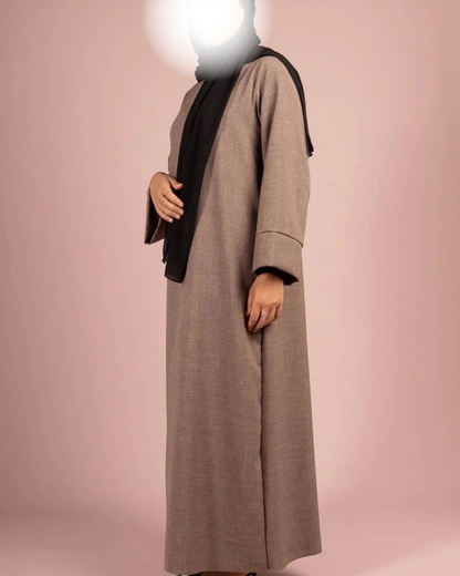 Maxi Basic Abaya (Leinen-Optik)