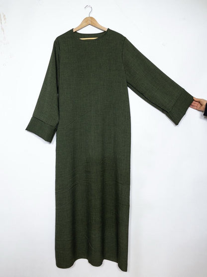 Maxi Basic Abaya (Leinen-Optik)