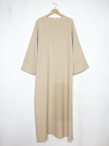 Maxi Basic Abaya (Leinen-Optik)