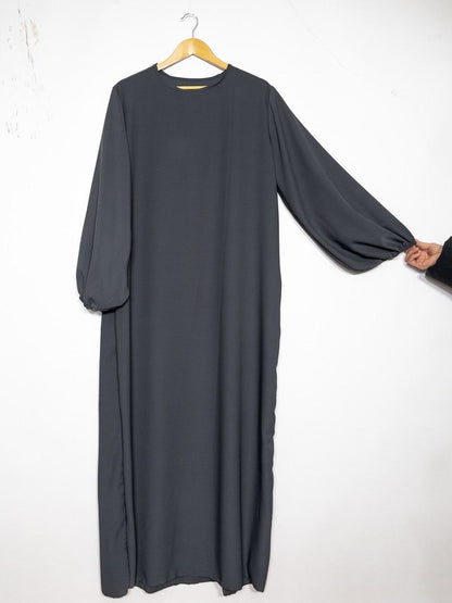 Maxi Abaya Ballonärmel (Medina Seide)