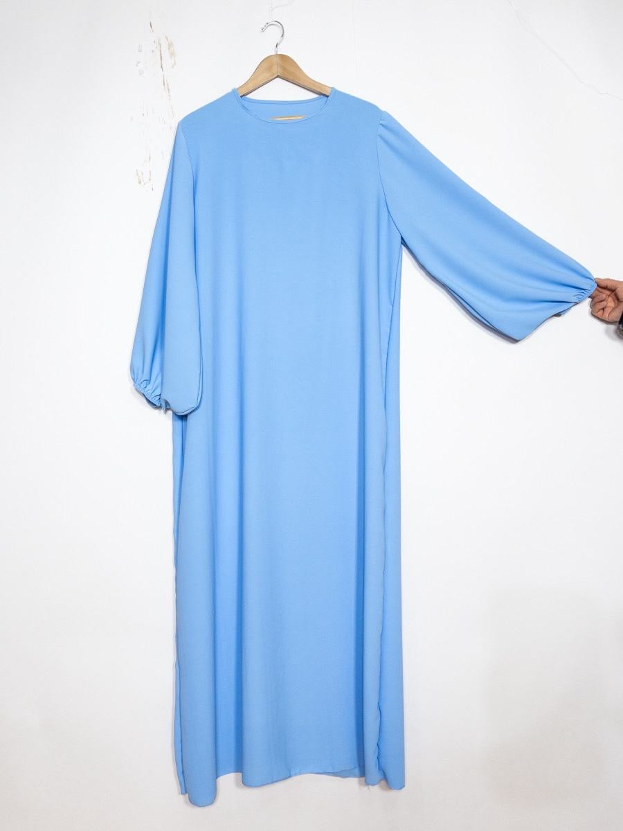 Maxi Abaya Ballonärmel (Medina Seide)