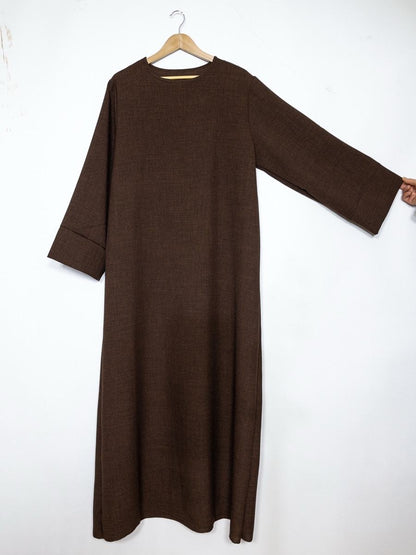 Maxi Basic Abaya (Leinen-Optik)