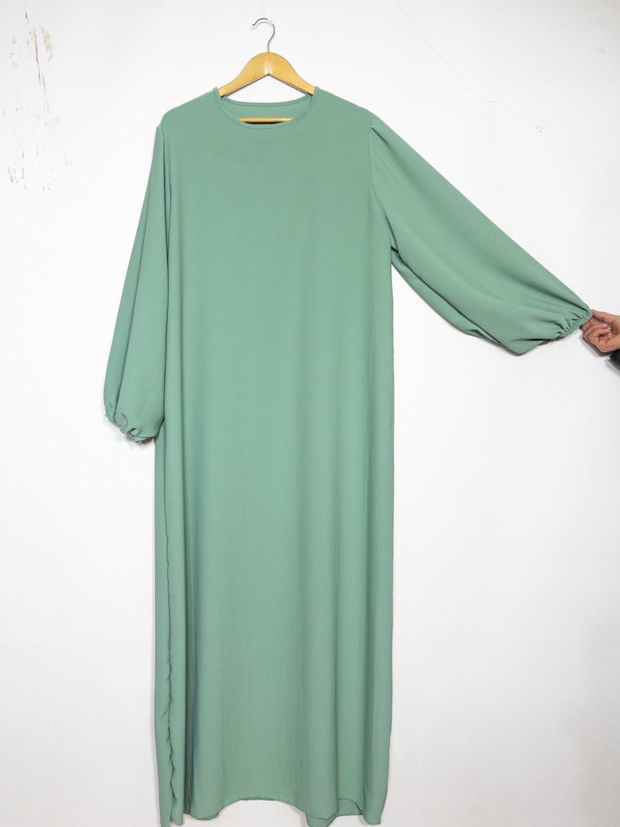 Maxi Abaya Ballonärmel (Medina Seide)