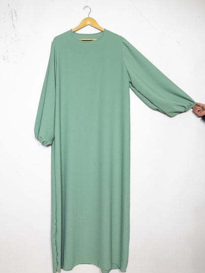 Maxi Abaya Ballonärmel (Medina Seide)