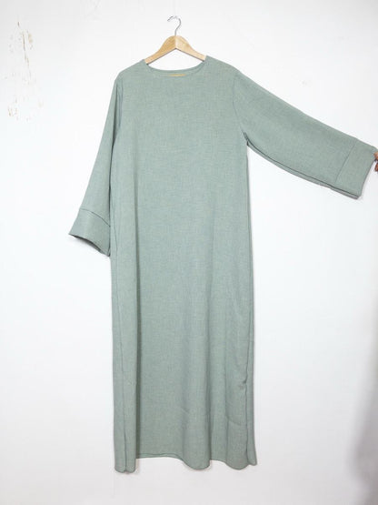 Maxi Basic Abaya (Leinen-Optik)